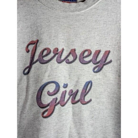Vintage 90s Jersey Girl Sweatshirt Hanes Women's Size XL Party Streetwear Retro - Picture 2 of 8